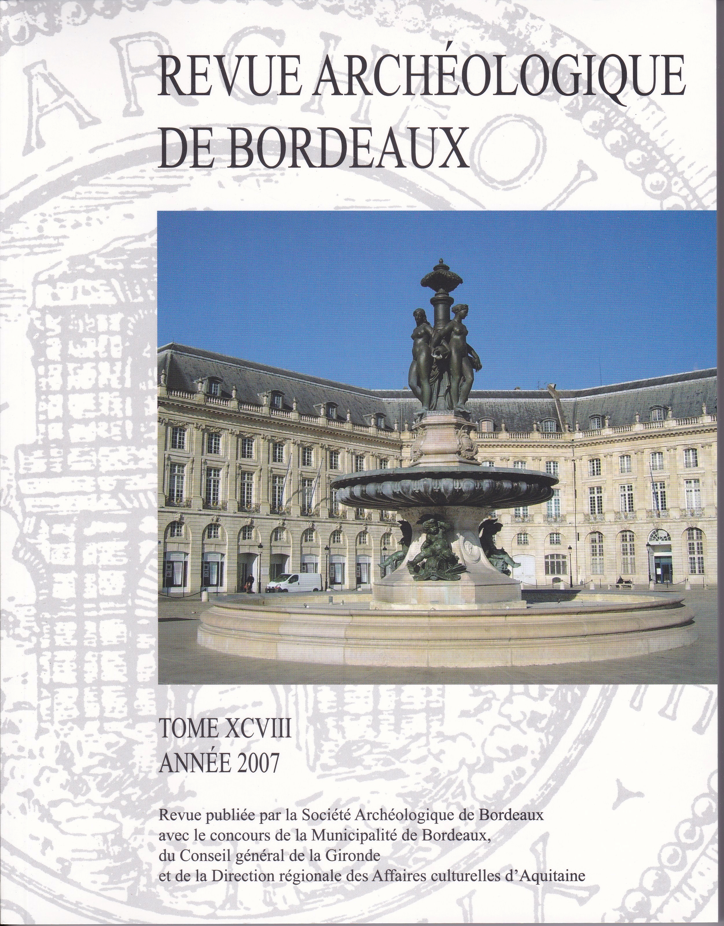 Revue Tome XCVIII Année 2007