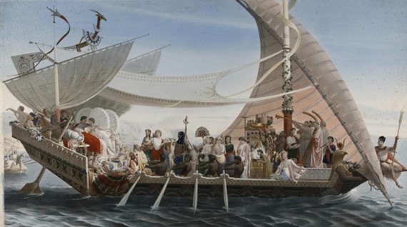 La galère de Cléopâtre de M. Knoedle. c. Lysiane Gauthier - Mairie de Bordeaux.r.