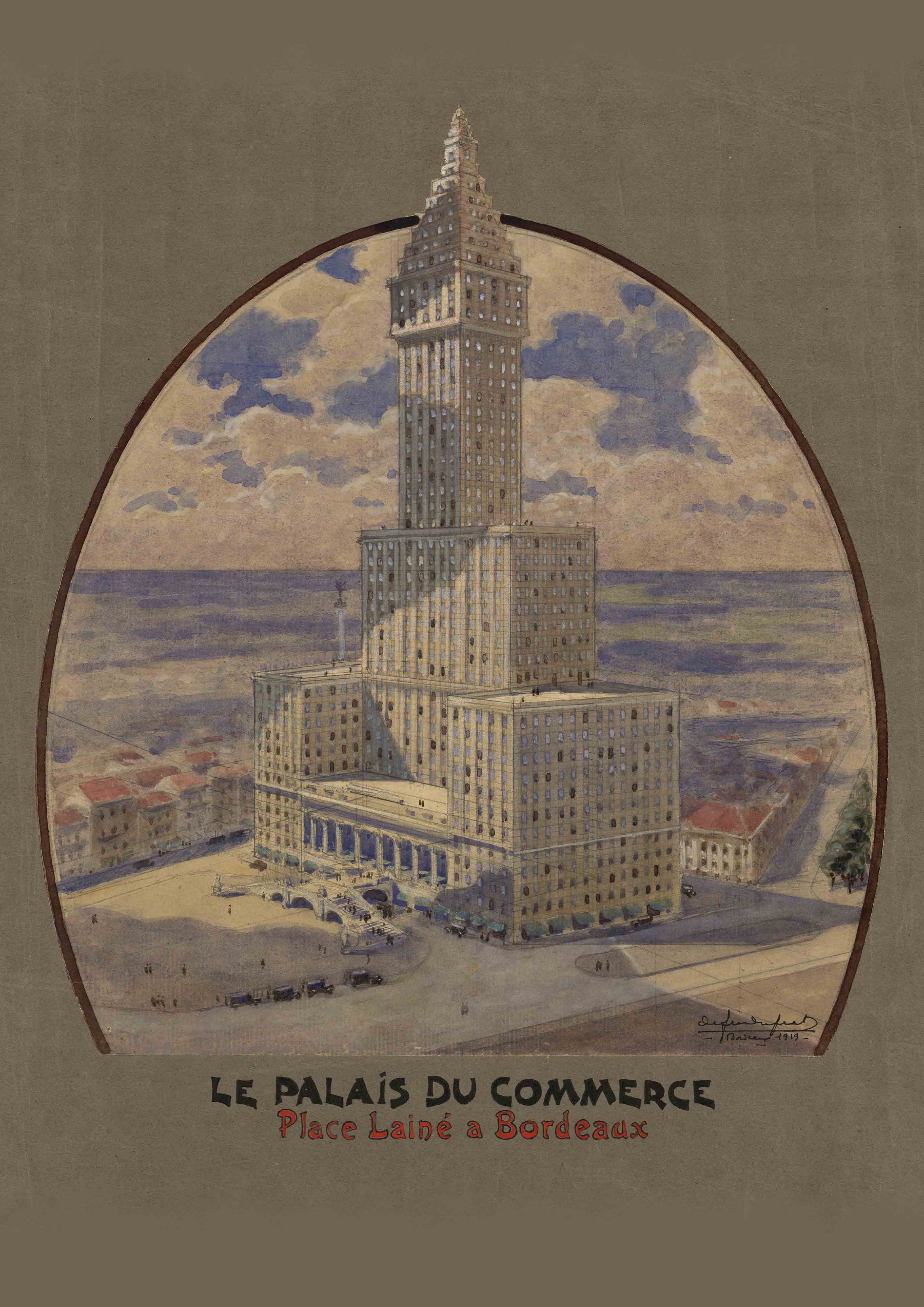 Palais du commerce, place Lainé. C. Alfred Duprat.