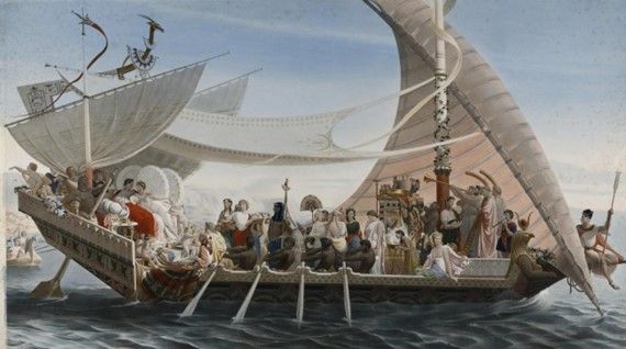 La galère de Cléopâtre de M. Knoedle. c. Lysiane Gauthier - Mairie de Bordeaux.